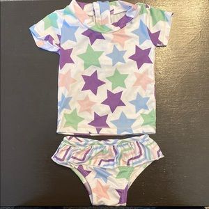 UV 2 Piece Girl Bathing Suit